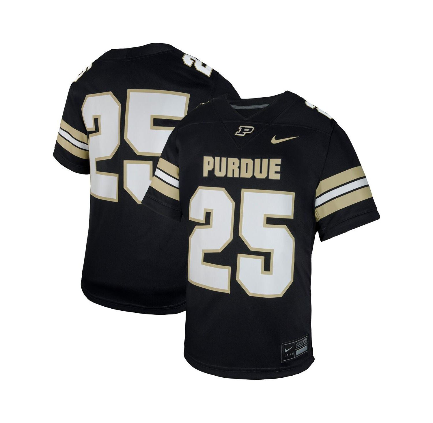 Big Boys and Girls Black Purdue Boilermakers Untouchable Replica Game Jersey