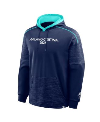 Men's Navy Milano Cortina 2026 Winter Olympics Agility Defender Pullover Hoodie