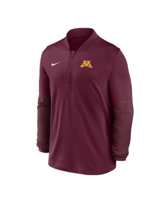 Men's Maroon Minnesota Golden Gophers Dri-FIT Half-Zip Pullover Sweatshirt