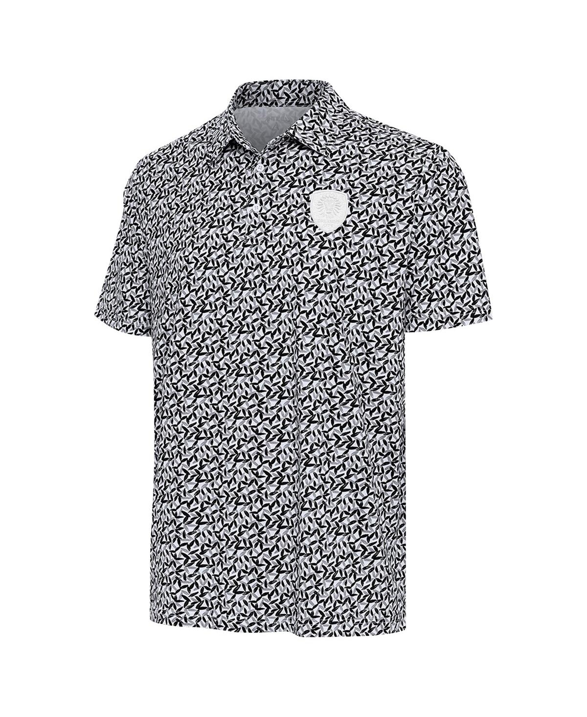 Antigua Men's Gray/Black Orlando City Sc Seasons Polo Shirt