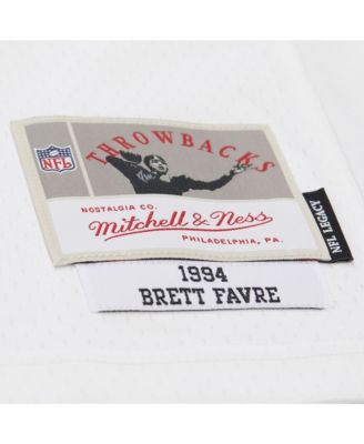 Men's&nbsp;Brett Favre White Green Bay Packers 1994 Legacy Replica Jersey