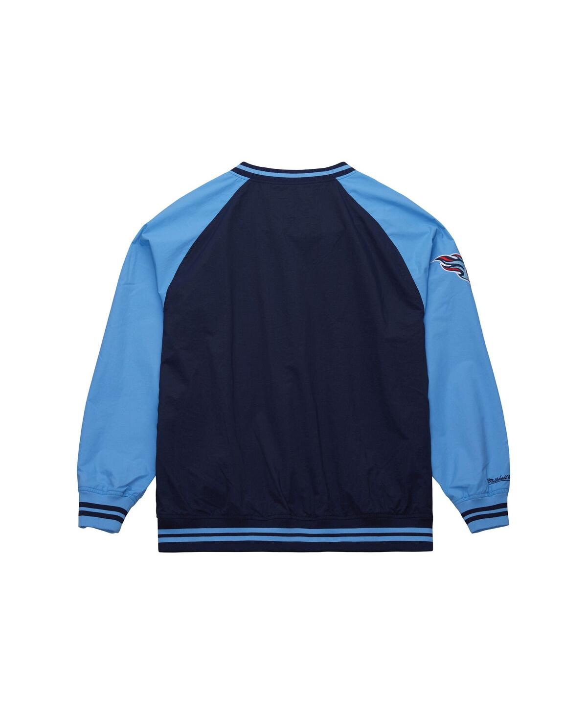 Mitchell & Ness Men's Navy Tennessee Titans Raglan Jacket In Blue