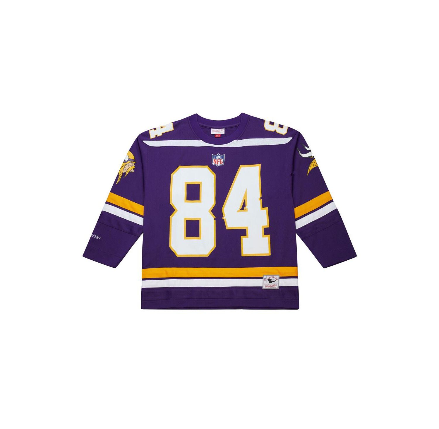Men's Randy Moss Purple Minnesota Vikings Maxed Out Fashion Hockey Jersey