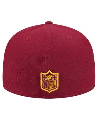 Men's Burgundy/Gold Washington Commanders Break 59FIFTY Fitted Hat