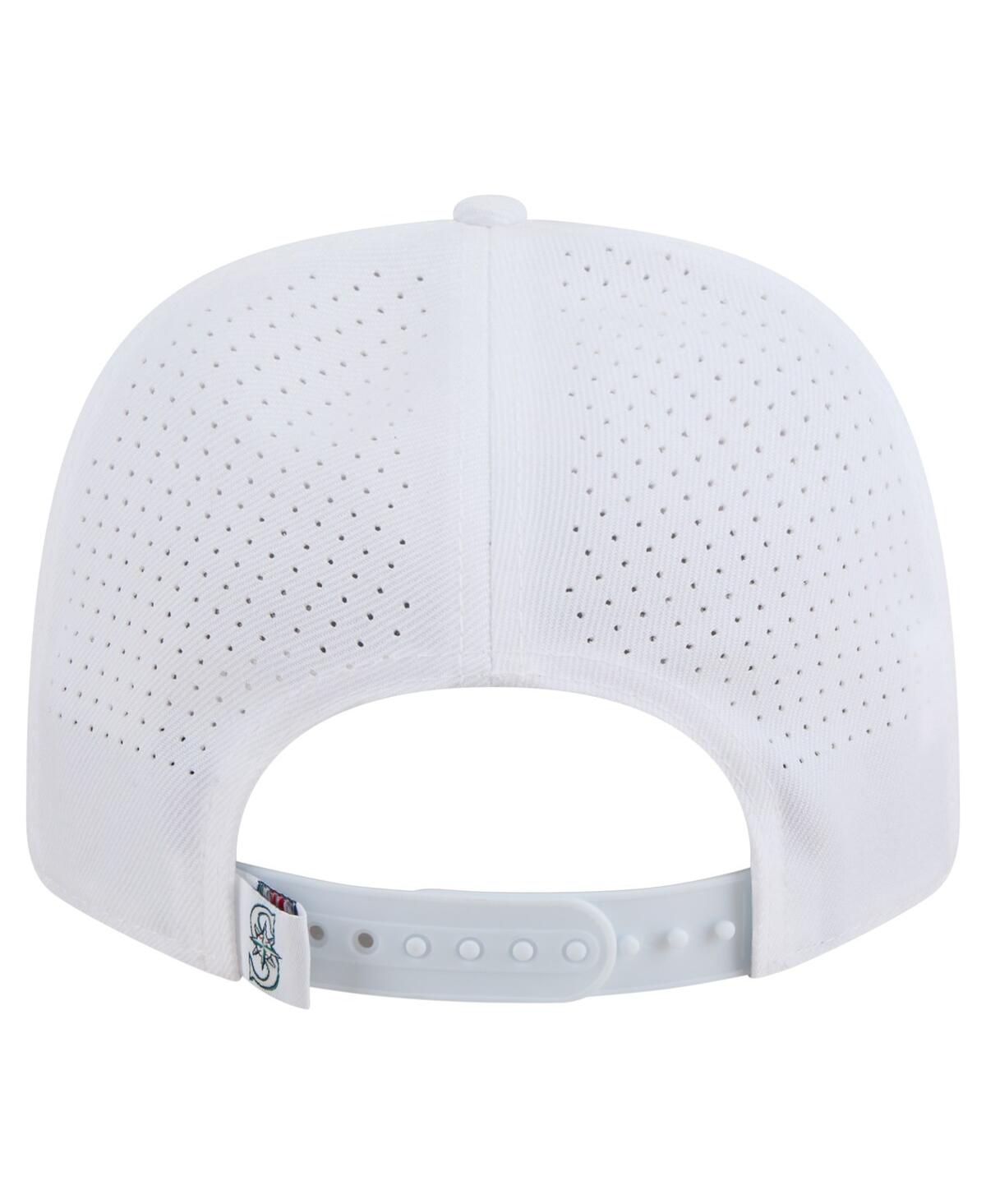 New Era Men's White Seattle Mariners Coolera 9seventy Adjustable Hat In White