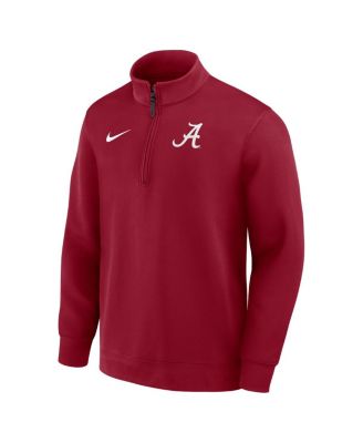 Nike - Men's Crimson Alabama Crimson Tide 2025 Coaches Premium Dri-FIT Half-Zip Pullover Sweatshirt
