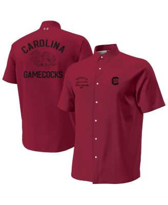 Under Armour - Men's Garnet South Carolina Gamecocks Gameday Armourfuse Camp Button-Up Shirt