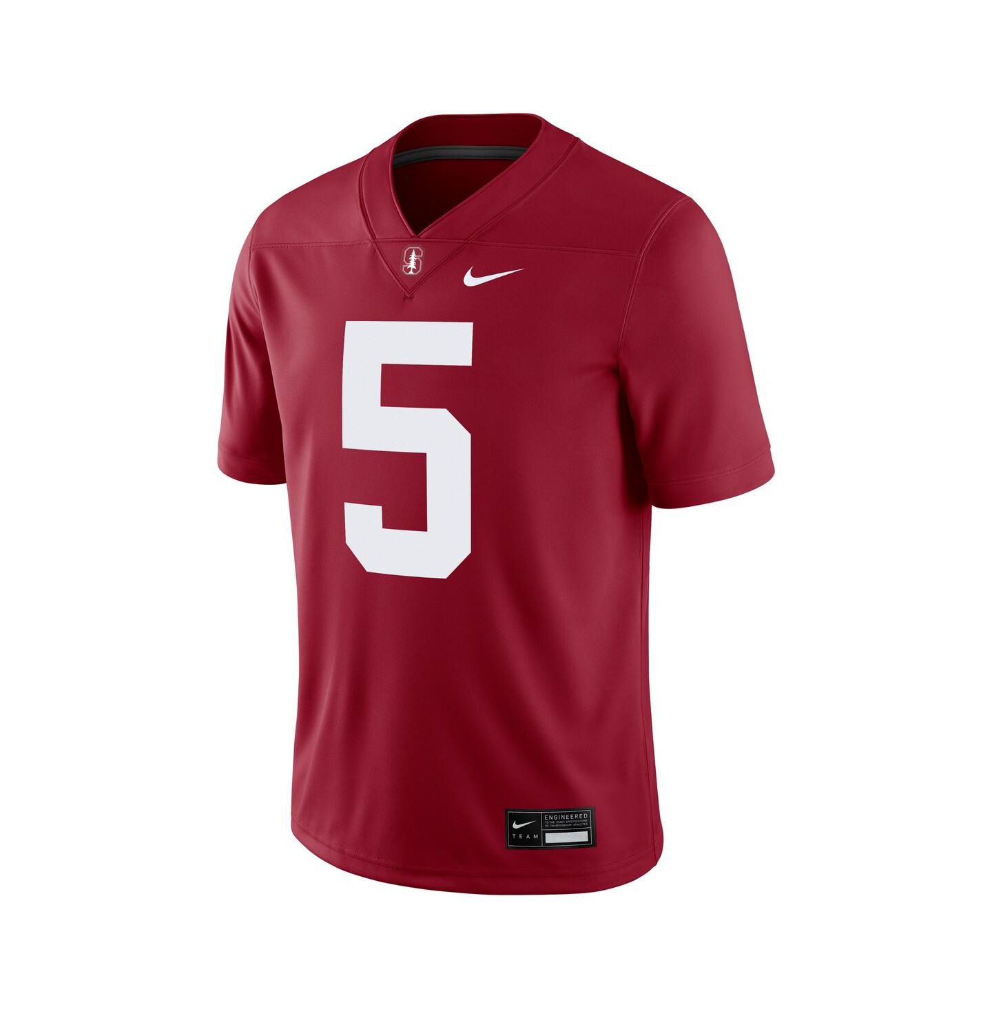 Мужской топ Nike Christian McCaffrey 5 Cardinal Stanford Cardinal Alumni Player Game Jersey — фото 2