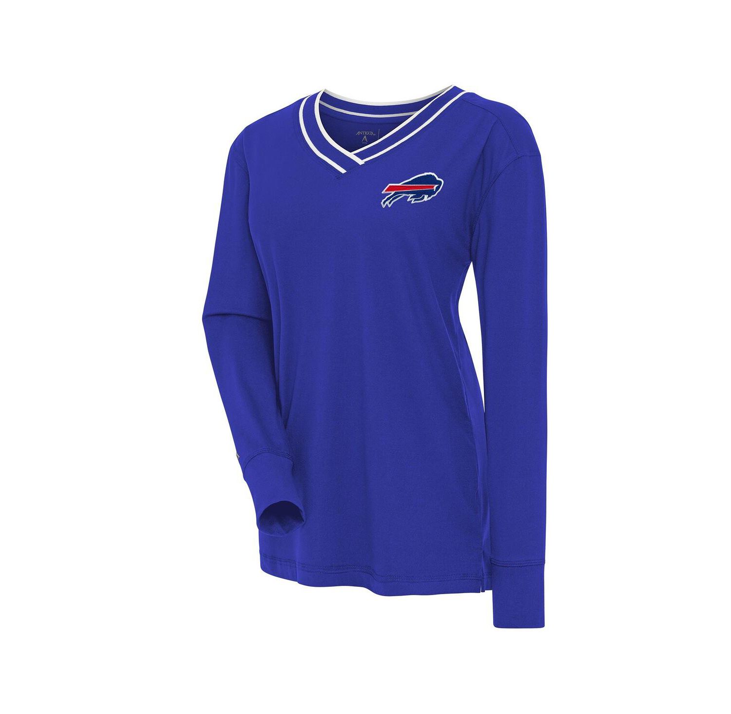 Women's Royal Buffalo Bills Symbolic Long Sleeve V-Neck Sweatshirt