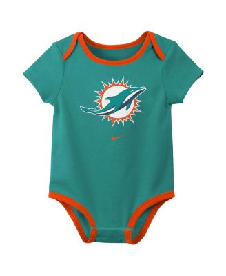 Baby Boys and Girls 3-Piece Miami Dolphins Bodysuit Set