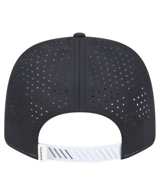 Men's White/Black Baltimore Ravens Established Patch 9SEVENTY Adjustable Hat