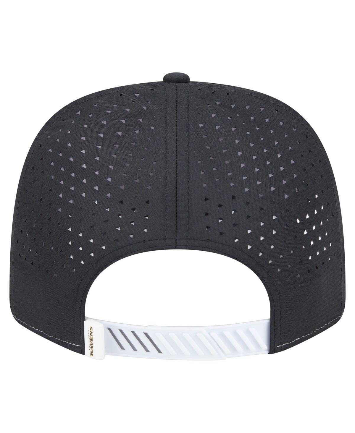New Era Men's White/black Baltimore Ravens Established Patch 9seventy Adjustable Hat In Multi