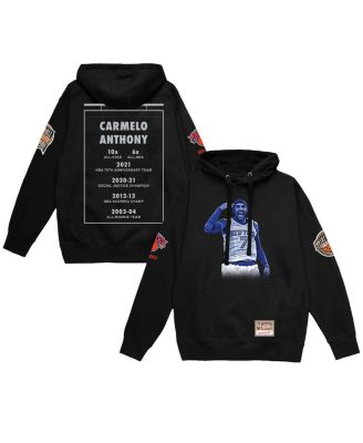 Mitchell & Ness - Men's Carmelo Anthony Black New York Knicks Ultimate Player Hoodie