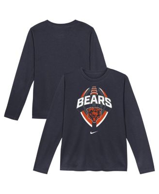 Nike - Preschool Navy Chicago Bears Primetime Legend Icon&nbsp;Long Sleeve Performance T-Shirt