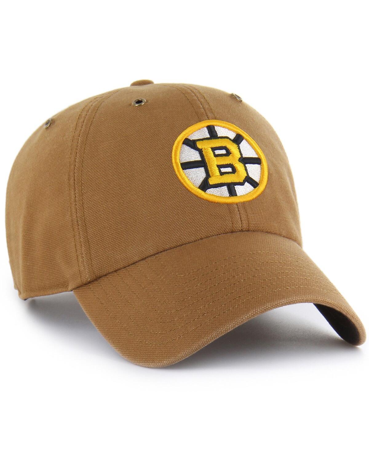 Carhartt X 47 Brand Men's Brown Boston Bruins Clean Up Adjustable Hat In Brown