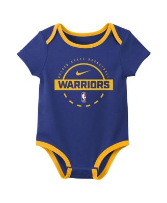 Baby Boys and Girls 2-Piece Golden State Warriors Bodysuit Set