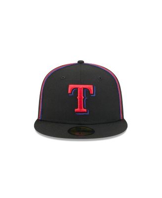 Men's Black Texas Rangers Soutache 59FIFTY Fitted Hat