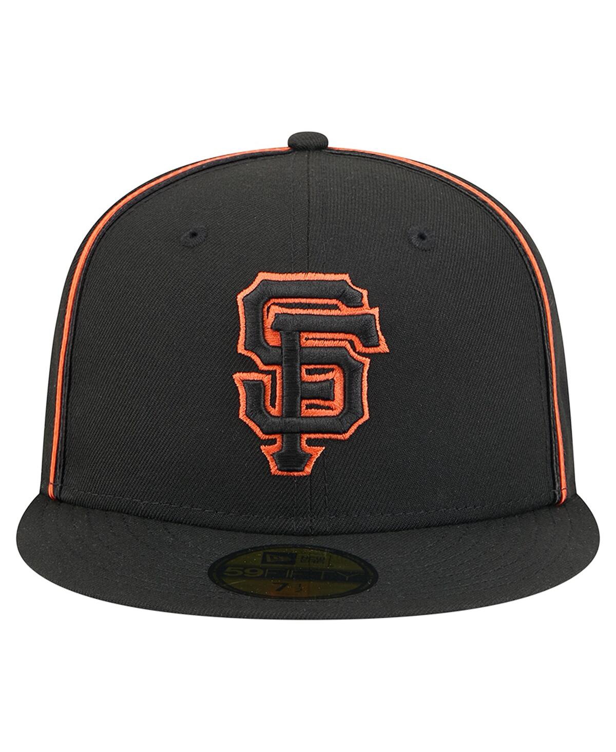 New Era Men's Black San Francisco Giants Soutache 59fifty Fitted Hat In Black