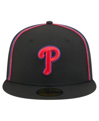 Men's Black Philadelphia Phillies Soutache 59FIFTY Fitted Hat