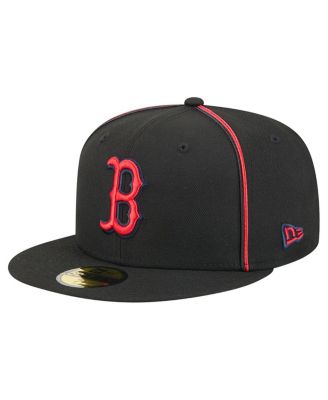 New Era - Men's Black Boston Red Sox Soutache 59FIFTY Fitted Hat
