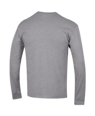 Men's Heather Gray Detroit Lions Seal Long Sleeve T-Shirt