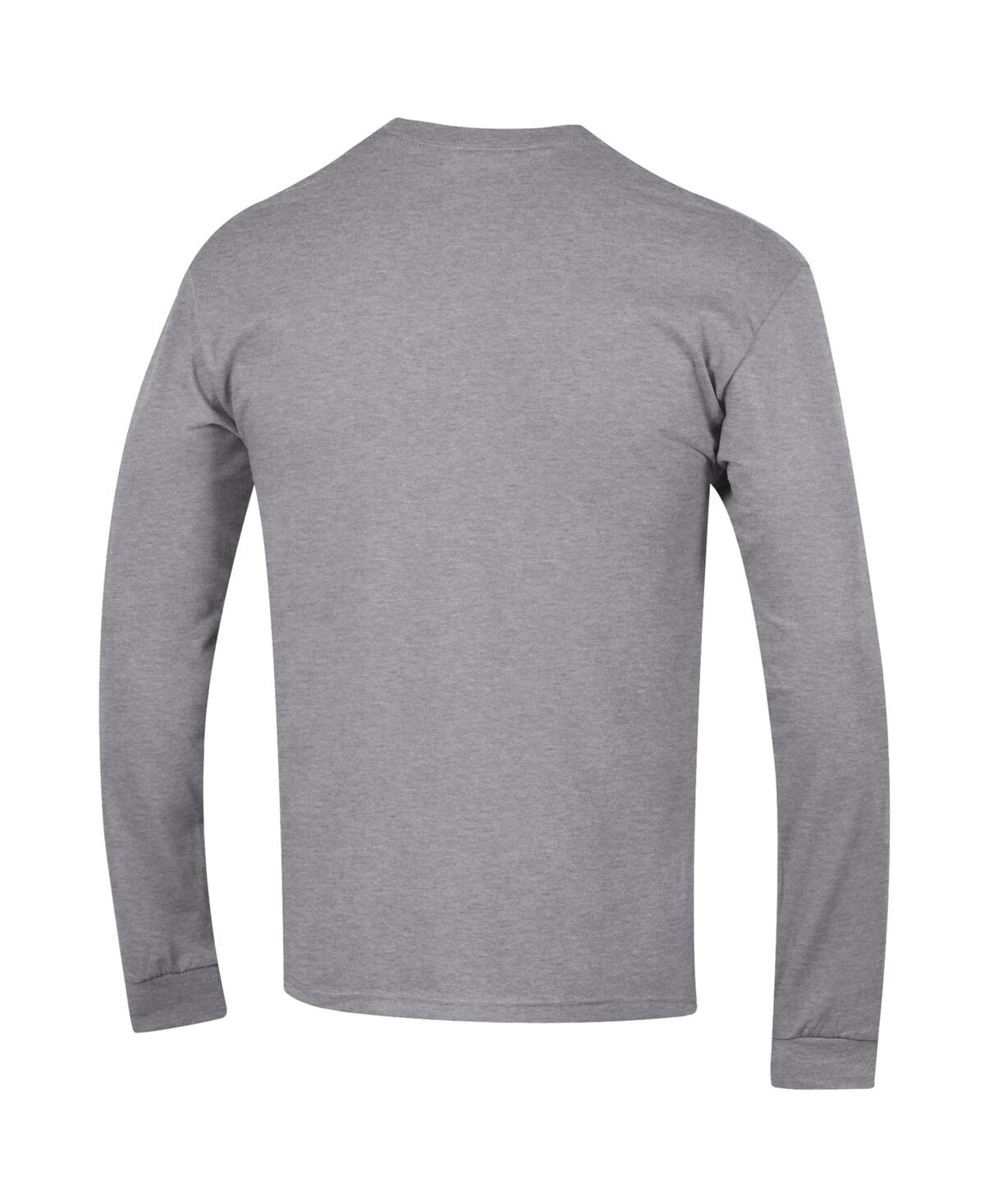 Champion Men's Heather Gray Detroit Lions Seal Long Sleeve T-Shirt