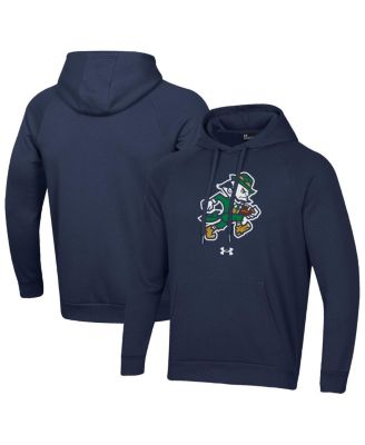 Under Armour - Men's Navy Notre Dame Fighting Irish Leprechaun Rival Fleece Hoodie