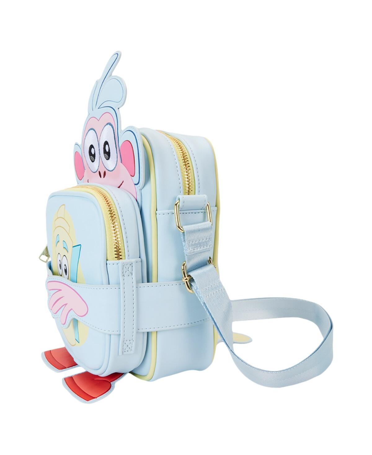 Loungefly Dora The Explorer Boots Crossbuddies Crossbody Bag With Coin Bag In Transparent