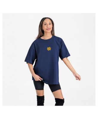 Gameday Couture - Women's Navy Notre Dame Fighting Irish Oversized Back at Ya T-Shirt