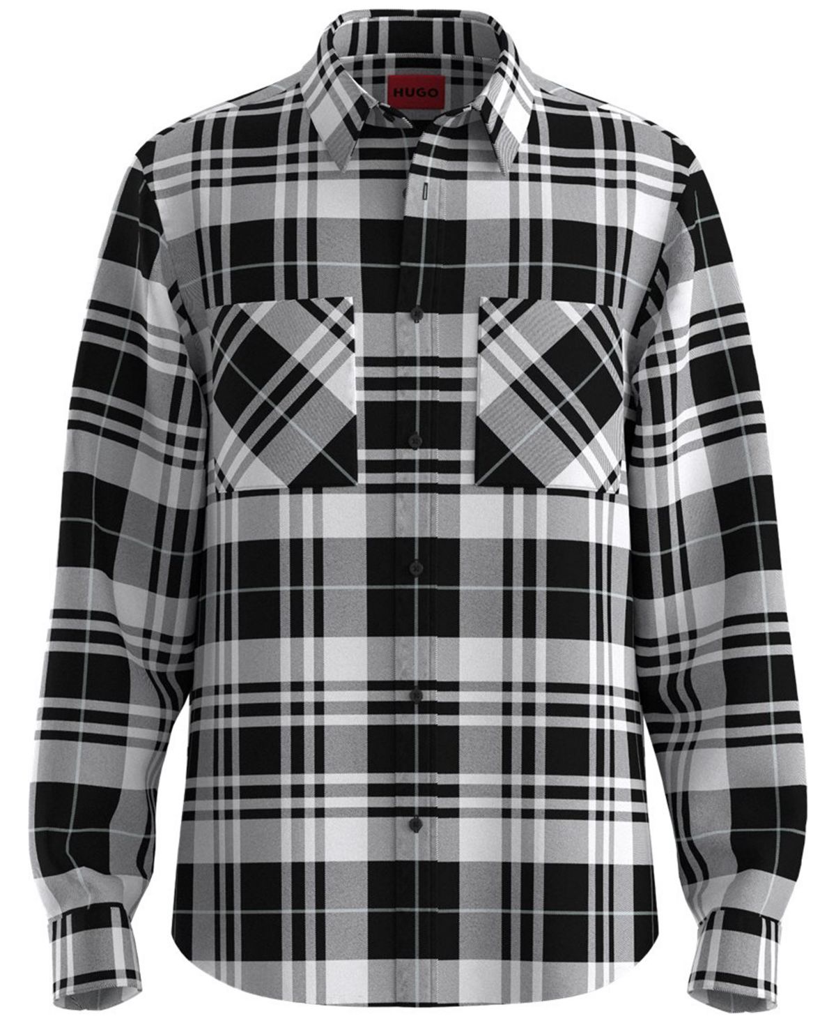 Мужская рубашка с воротником Hugo Boss в клетку
