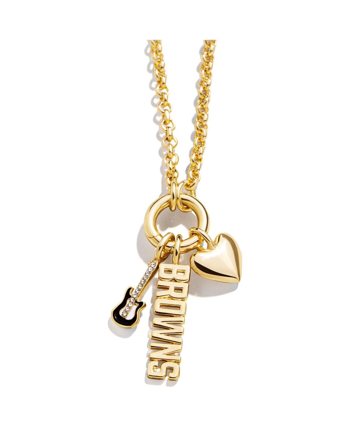 Wear By Erin Andrews Cleveland Browns Charm Necklace In Gold