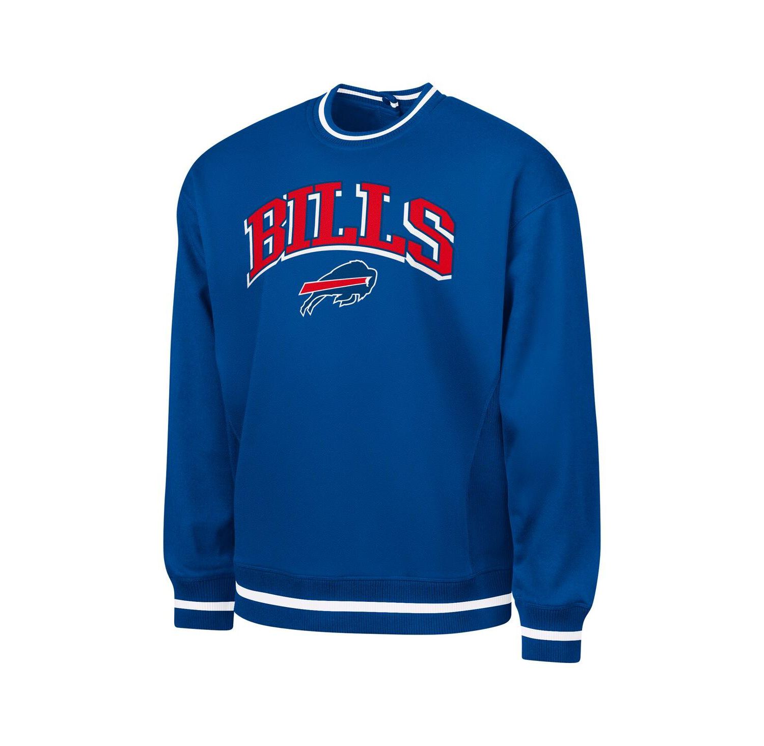 Men's Royal Buffalo Bills Adaptive Blocker Fleece Pullover Sweatshirt