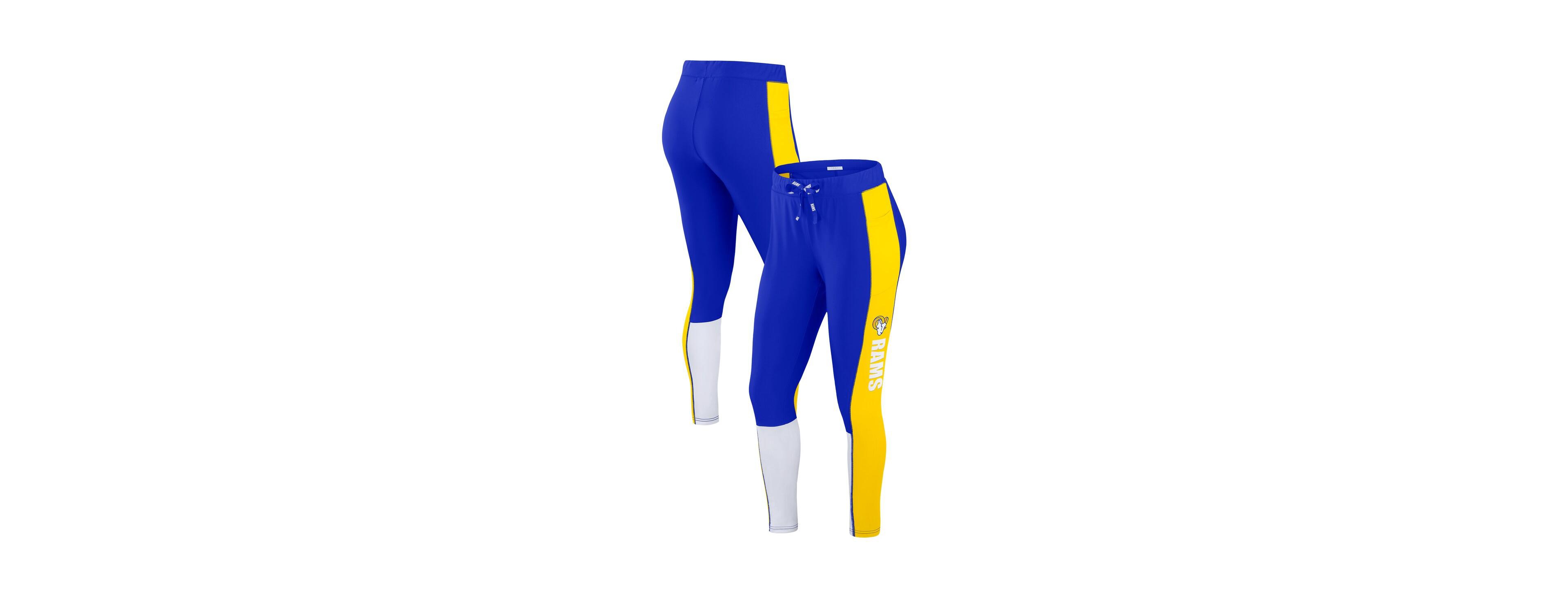Wear by Erin Andrews Women's Royal/Gold Los Angeles Rams Color-Block Leggings