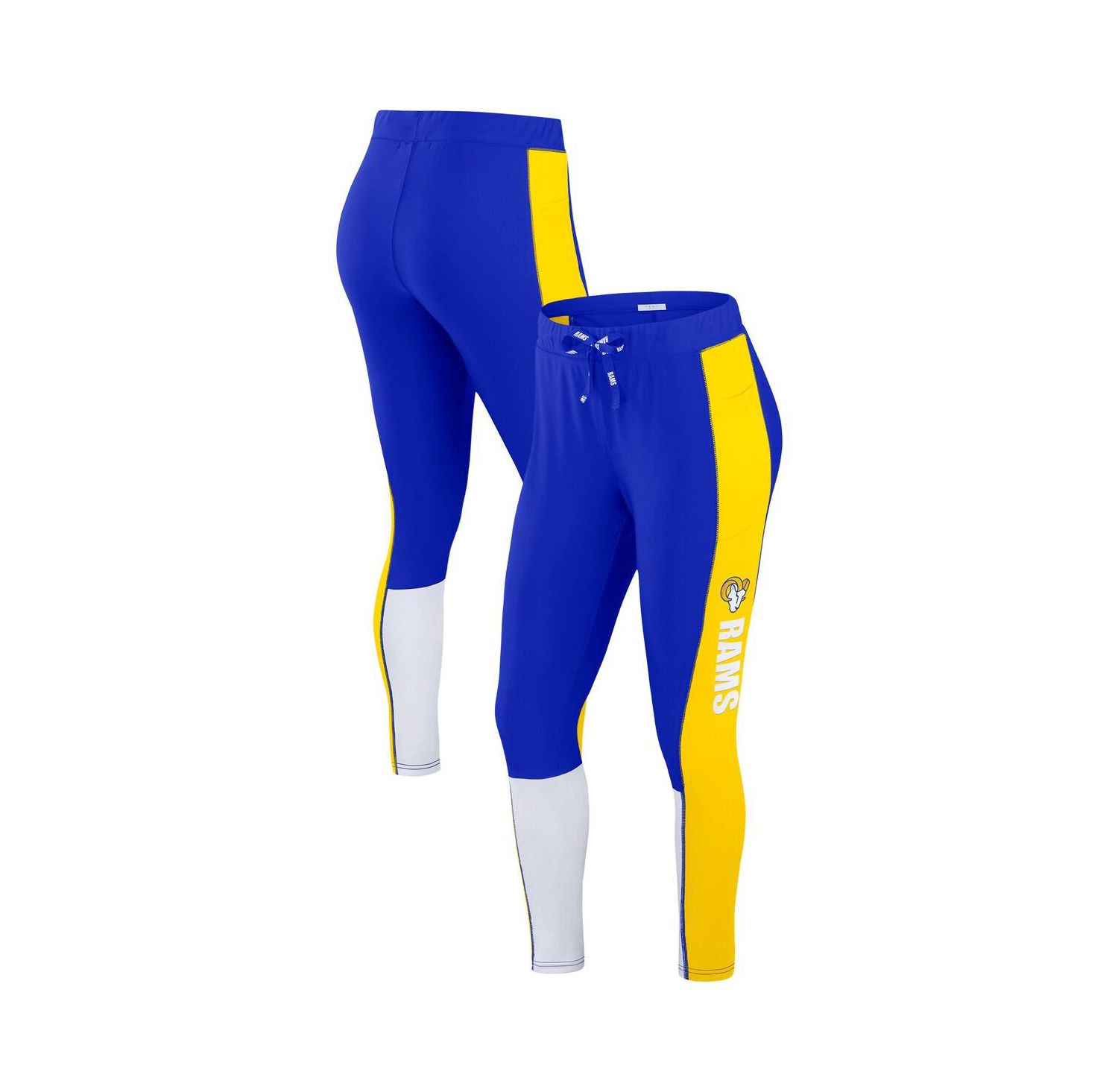 Women's Royal/Gold Los Angeles Rams Color-Block Leggings
