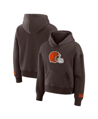 Fanatics - Women's Brown Cleveland Browns Legacy Fleece Pullover Hoodie
