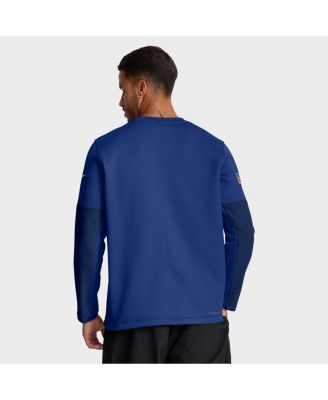 Men's Royal New York Giants Sideline Coach Therma-FIT Long Sleeve T-Shirt