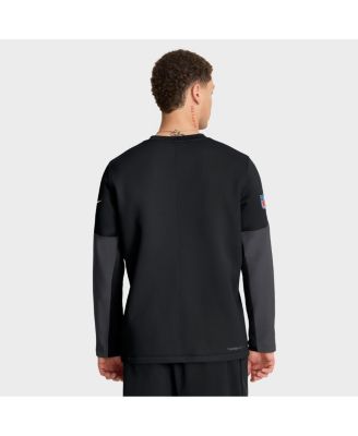 Men's Black Atlanta Falcons Sideline Coach Therma-FIT Long Sleeve T-Shirt