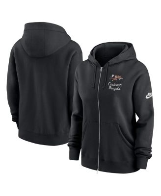 Nike - Women's Black Cincinnati Bengals Phoenix Rewind Full-Zip Hoodie