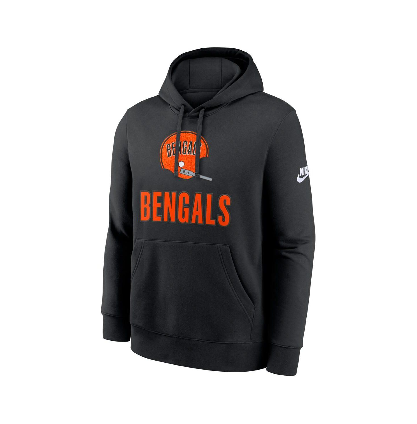 Мужское худи Nike Black Cincinnati Bengals Best Season Rewind Club Pullover — фото 2