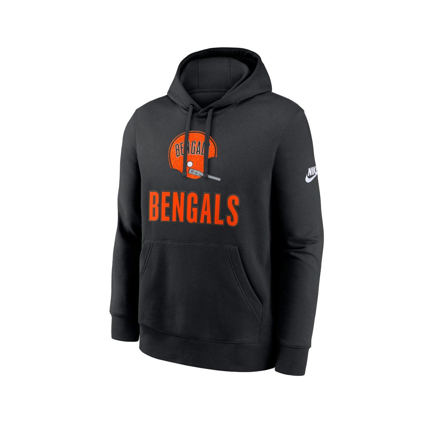 Men's Black Cincinnati Bengals Best Season Rewind Club Pullover Hoodie