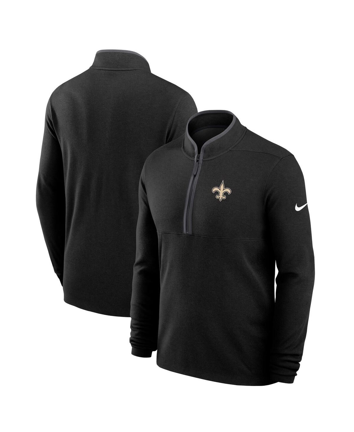 Мужская черная толстовка-пуловер New Orleans Saints Lightweight Victory Dri-FIT с капюшоном на молнии