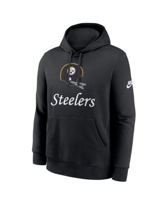 Men's Black Pittsburgh Steelers Best Season Rewind Club Pullover Hoodie