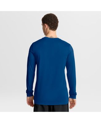 Men's Royal Indianapolis Colts Primetime Legend Icon Performance Long Sleeve T-Shirt