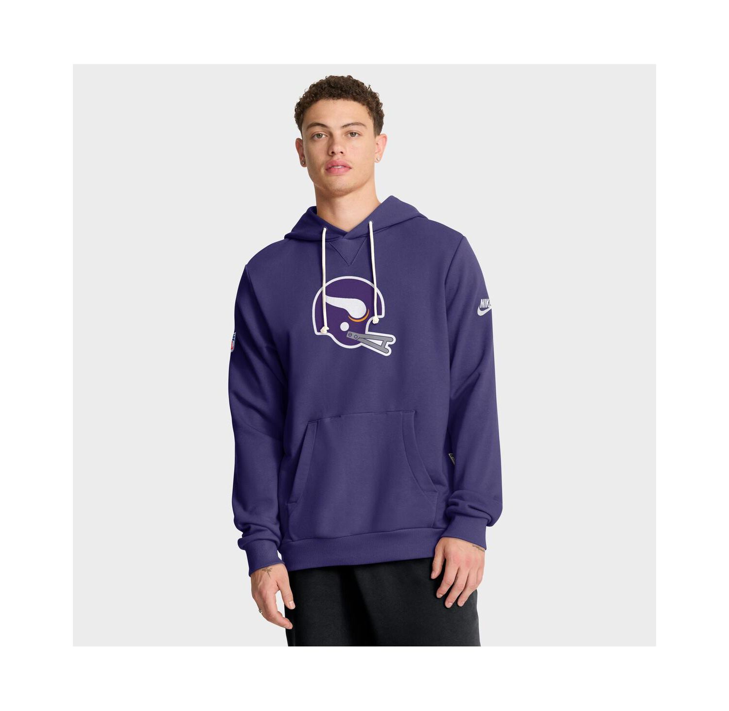 Men's Purple Minnesota Vikings Sideline Standard Issue Alt 2 Dri-FIT Hoodie