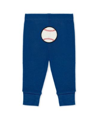 Baby Boys and Girls 3-Piece Heather Gray/White/Royal Chicago Cubs Three-Piece Turn Me Around Bodysuits Pants Set