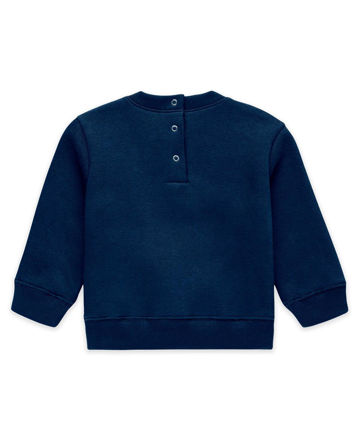 Wear By Erin Andrews Newborn 2-piece Navy New York Yankees Fleece Crewneck And Pants Set In Blue