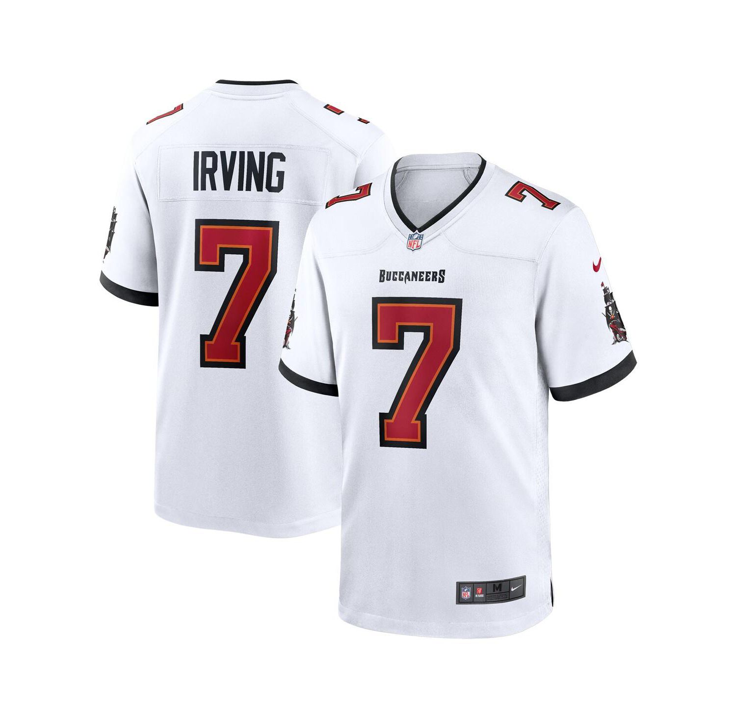 Men's Bucky Irving White Tampa Bay Buccaneers Game Jersey