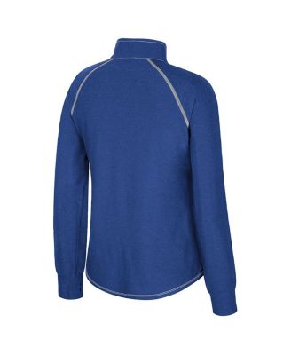 Women's Royal Florida Gators Bikram Raglan Quarter-Zip Sweatshirt