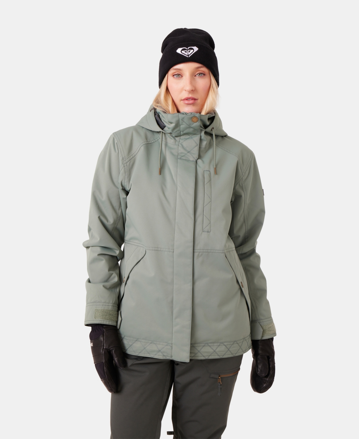 Roxy Women's Billie 3-way Adjustable Hooded Insulated Snow Jacket In Multi