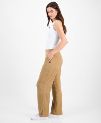 Women's High-Rise Wide-Leg Knit Pants